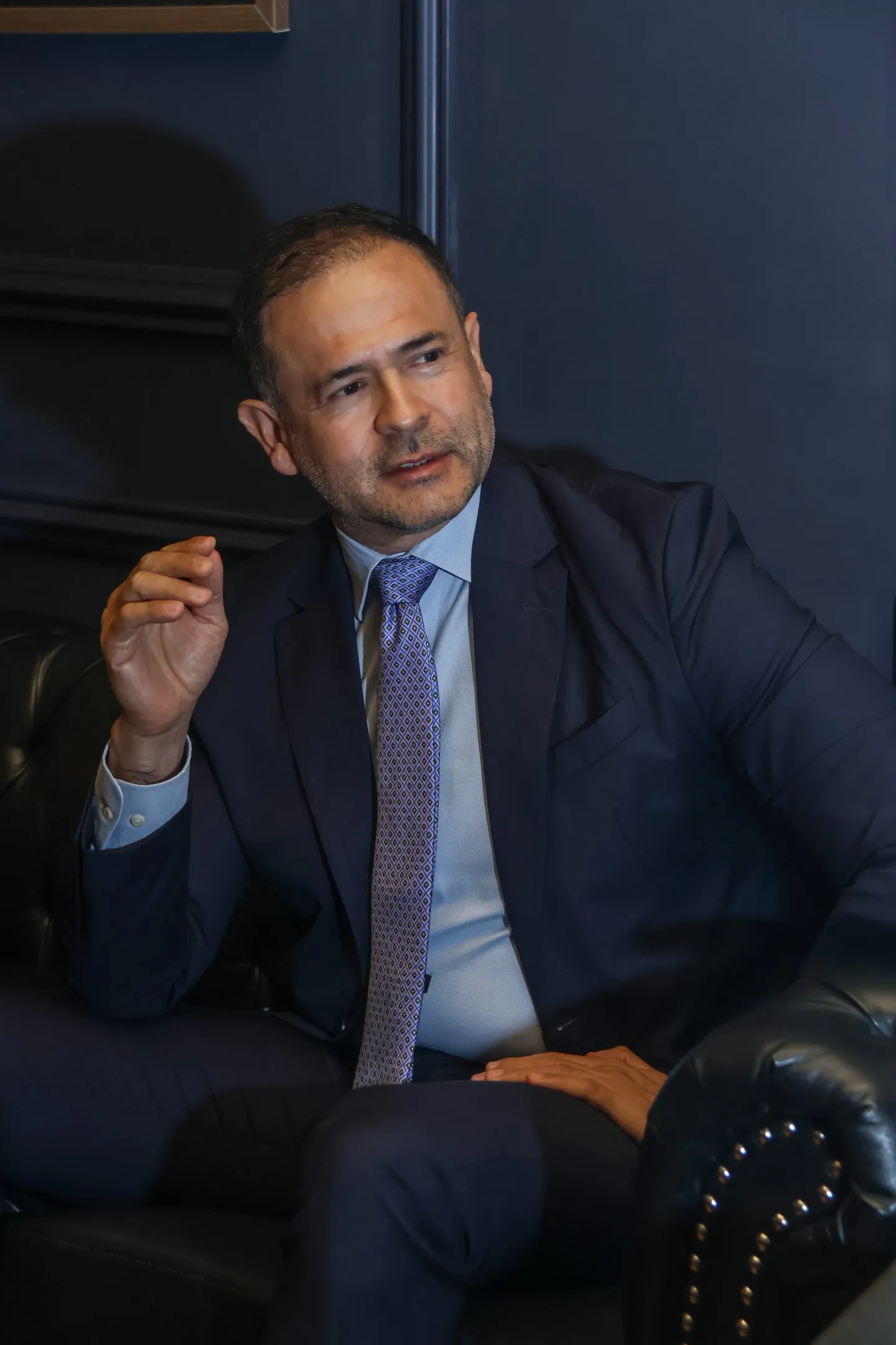 Harold H. Mesa durante una conversación de Business Talk