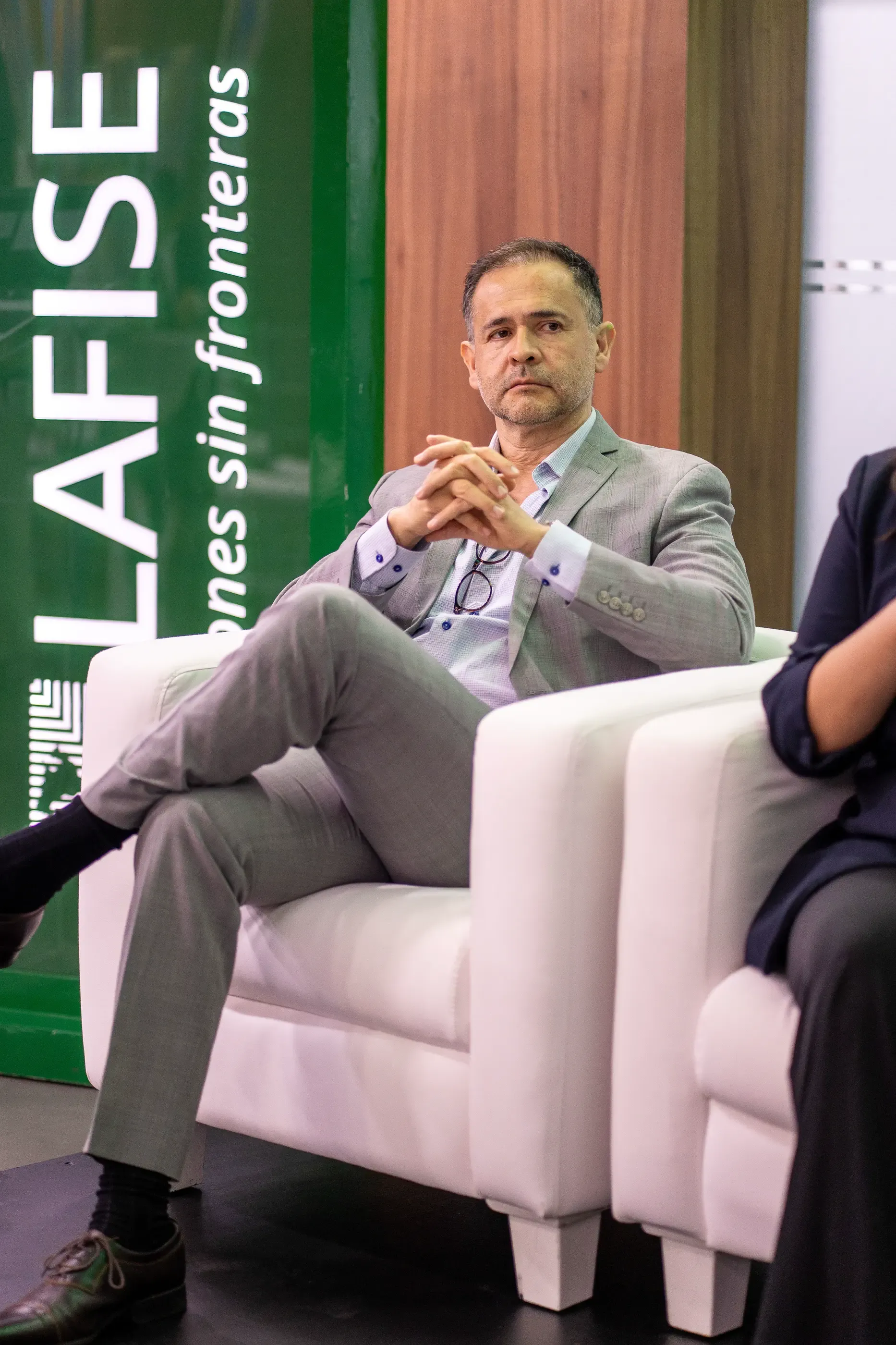 Harold H. Mesa durante el panel del LAFISE Business Forum