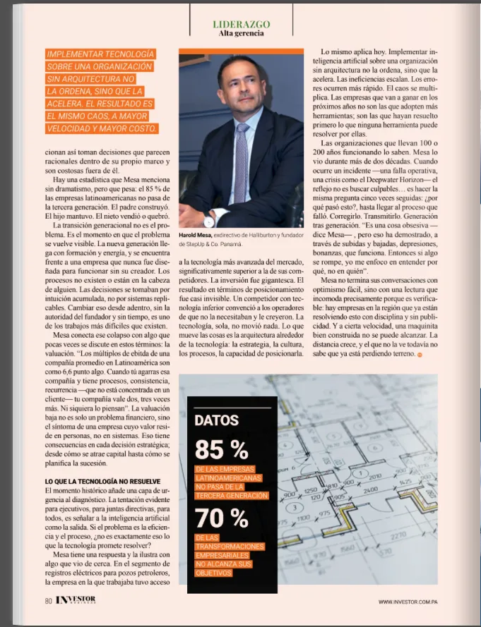 Segunda página del reportaje Nadie construye los cimientos